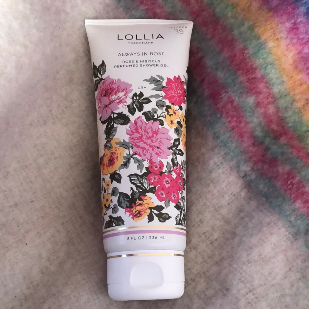 Lollia by Margot Elena 8oz ALWAYS IN ROSE perfumed shower gel